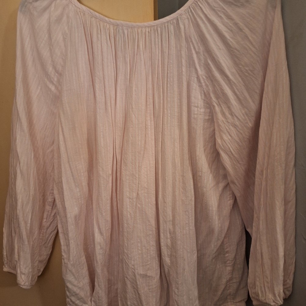 Womens sheer xl shirt seersucker style